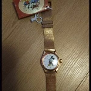 Minnie mouse rose gold watch